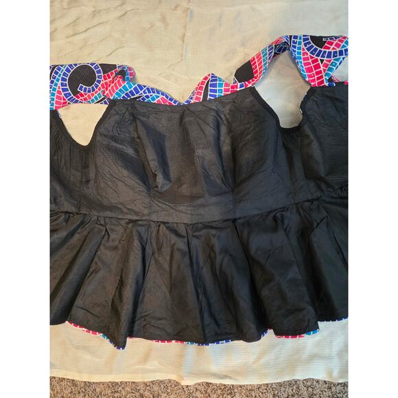 Handmade African Print Design Two-Piece Mermaid Dress Set, 14-16, New - Picture 13 of 14